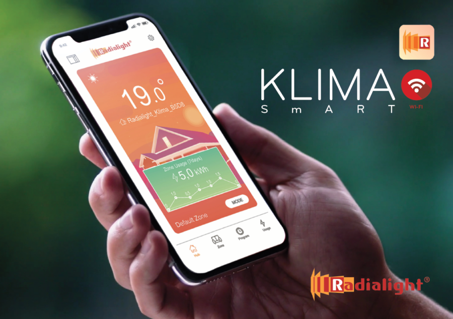 Panou radiant inteligent - Radialight Dual Therm KLIMA WI-FI