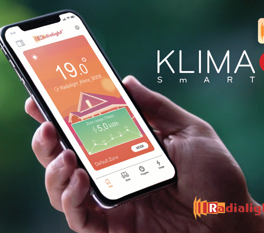 Panou radiant inteligent - Radialight Dual Therm KLIMA WI-FI