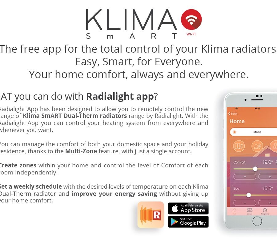 Panou radiant inteligent - Radialight Dual Therm KLIMA WI-FI