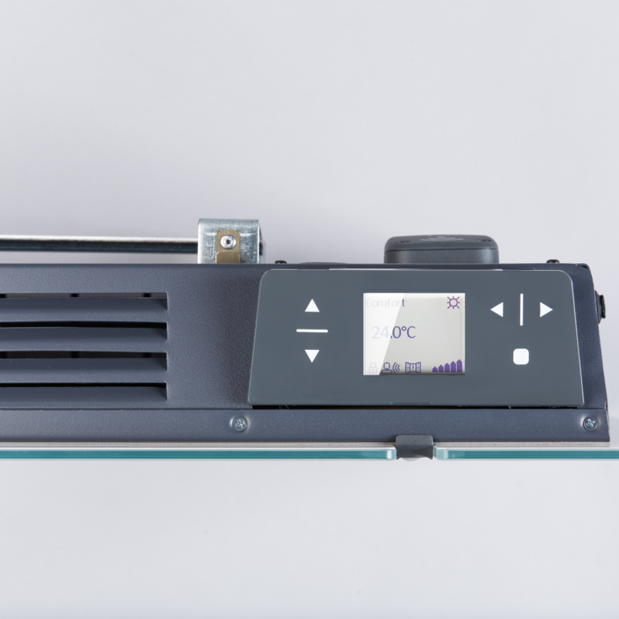 Panou radiant electric din sticlă Radialight Dual Therm AETHEREA - Alb