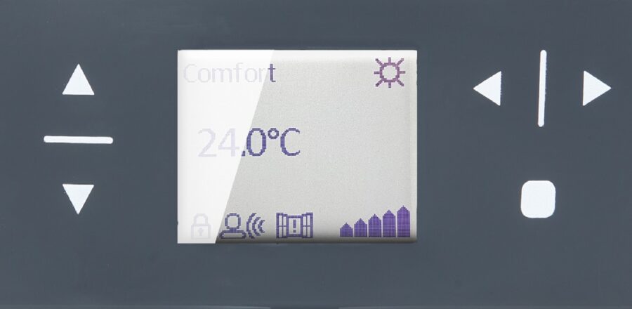 Panou radiant electric din sticlă Radialight Dual Therm AETHEREA - Alb