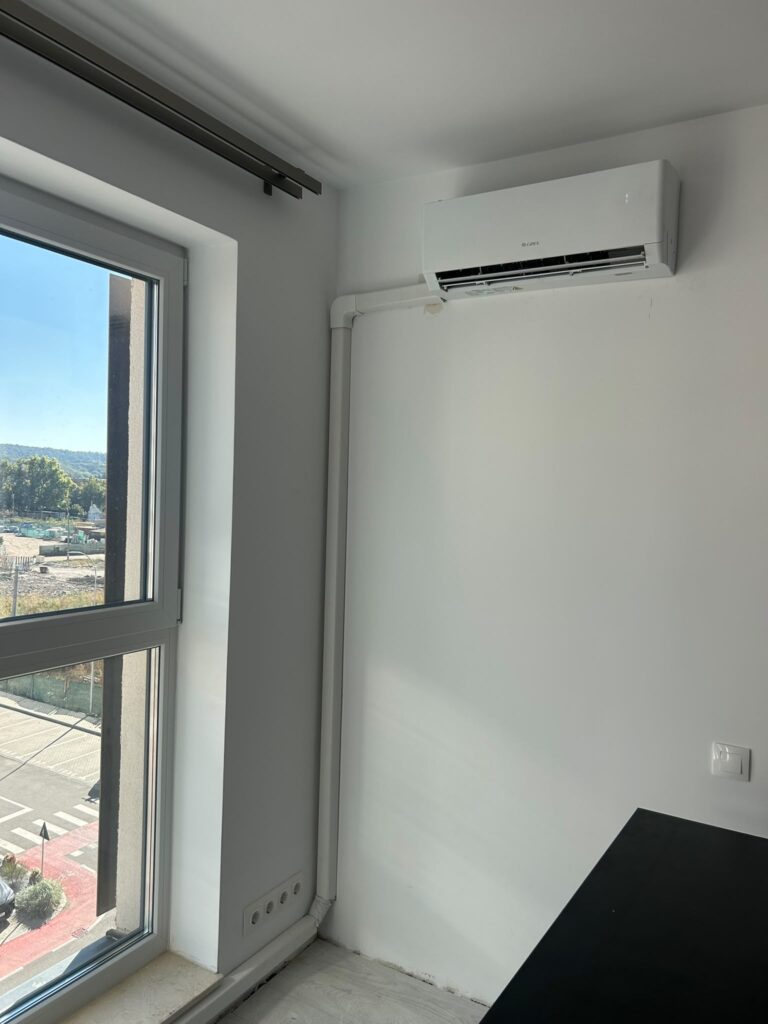 Instalare aer condiționat cu ascunderea tubulaturii (total 20m de tubulatură)