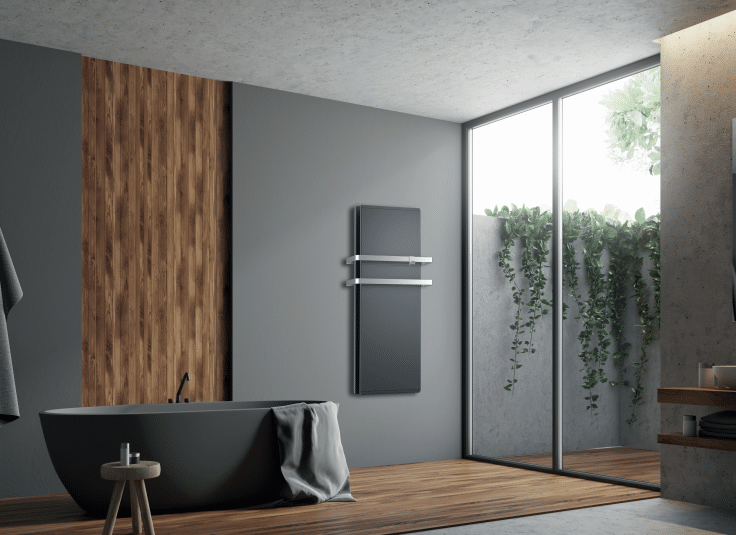 icon-vertical-electric-radiator-in-situ-grey Radialight ICON - Kit bare uscat prosoape